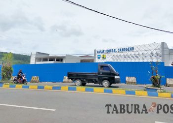 Pembangunan Rampung, Pasar Sentral Sanggeng Manokwari Dijaga 20 Anggota Satpol PP