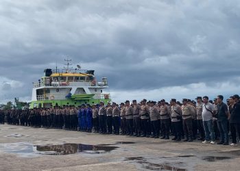 Serpas Pengamanan HUT PI, Personil Polresta Manokwari Diminta Antisipasi Sajam hingga Miras