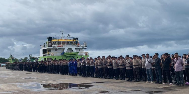 Serpas Pengamanan HUT PI, Personil Polresta Manokwari Diminta Antisipasi Sajam hingga Miras