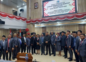 Paslon Septinus Lobat – Anshar Karim Diumumkan sebagai Walikota & Wakil Walikota Sorong Periode 2025-2030