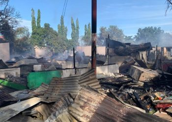 Kebakaran di Asrama Kodim 1801 Manokwari Hanguskan Sekitar 11 Unit Rumah