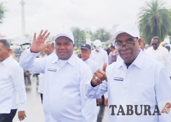 Kepala Daerah dan Wakil Kepala Daerah se-Provinsi Papua Barat Ikuti Gladi Bersih Pelantikan di Istana Negara