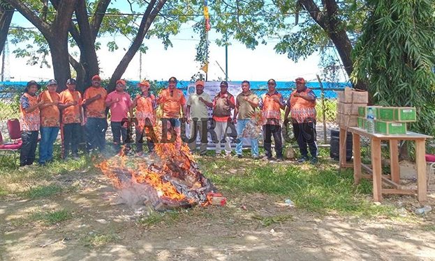 Ratusan Porsi Makanan Siap Saji Dimusnahkan