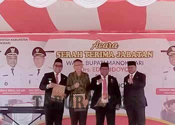 Sertijab Wabup Manokwari, Edi Budoyo: Mohon Maaf Dua Tahun Saya Tidak Maksimal Karena Sakit