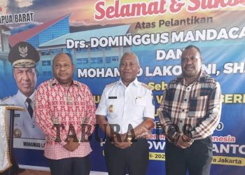 Bupati Mansel Hadiri Penyambutan Gubernur dan Wakil Gubernur Papua Barat
