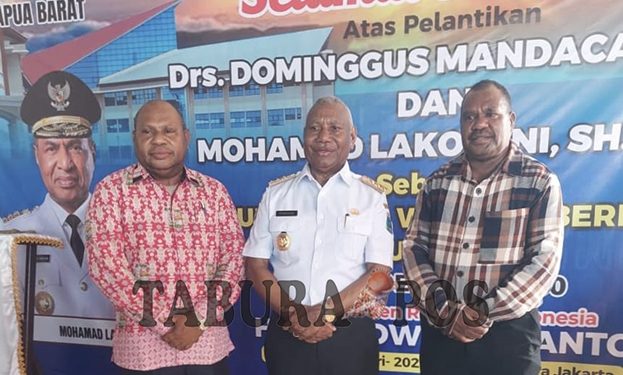 Bupati Mansel Hadiri Penyambutan Gubernur dan Wakil Gubernur Papua Barat