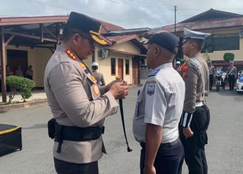 Polresta Manokwari Gelar Pasukan Operasi Ketupat Mansinam 2025