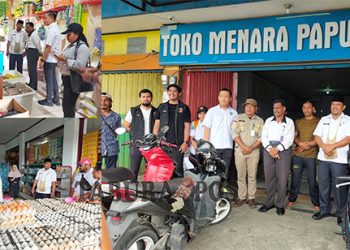 Disperindag dan Satgas Pangan Polresta Manokwari Tinjau Stok Bahan Pangan di Pasar Wosi