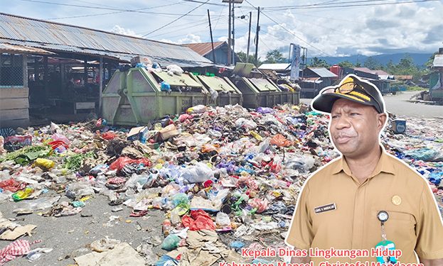 Sampah Menumpuk di Pasar Kenangan Ransiki, Menimbulkan Aroma Tak Sedap