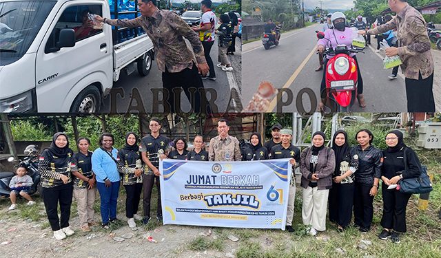 Kanwil Ditjen Pemasyarakatan Papua Barat Bersama LPP Manokwari Bagi Takjil Untuk Masyarakat