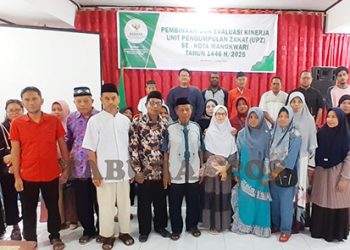 BAZNAS Manokwari Salurkan Bantuan kepada Korban Kebakaran Blagor dan Evaluasi Kinerja