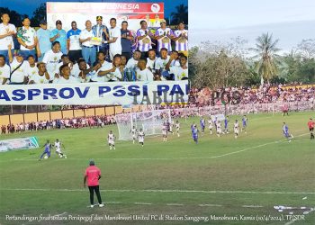 Tekuk Manokwari United, Persipegaf Menjuarai Liga 4 Zona Papua Barat