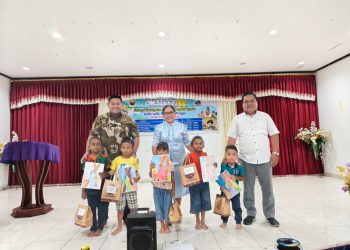 Anak-anak Sekolah Minggu GKI Efrata Wosi Ikut Lomba Kreatif Sambut Paskah 2025