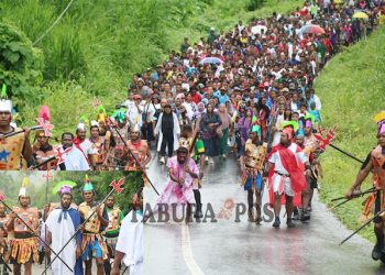 Fragmen Jalan Salib Warnai Perayaan Paskah 2025 di Kabupaten Mansel