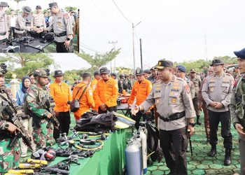 Kapolda Papua Barat Pimpin Apel Gelar Pasukan Operasi AB Moskona 2025