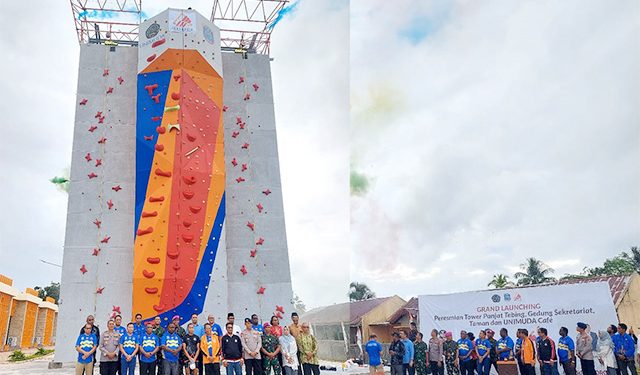 Pemprov PBD & Rektor Unimuda Sorong Resmikan Tower Panjat Tebing Senilai Rp 2,5 Miliar