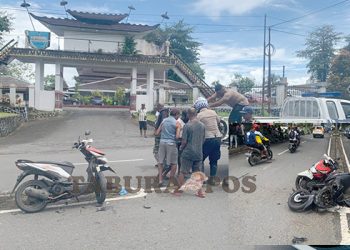 Dua Pengendara Sepeda Motor Terlibat Tabrakan di Jalan Pahlawan