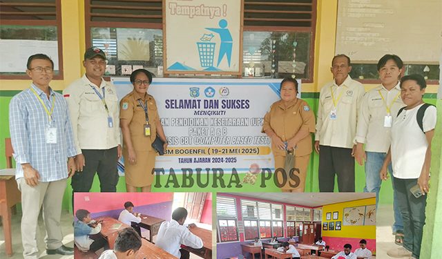 PKBM  Bogenfil Fasilitasi Puluhan Warga Belajar Ikut Ujian Pendidikan Kesetaraan Berbasis CBT