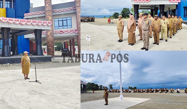 Pimpin Apel Senin, Asisten III Ingatkan OPD Soal Absen dan Daftar Gaji Pegawai