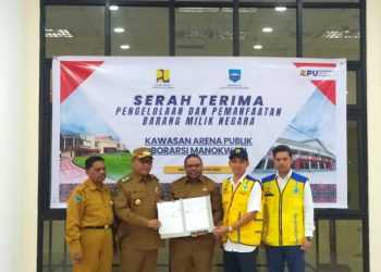 BPPW Papua Barat Serahkan Pengelolaan Kawasan Arena Publik Borarsi ke Pemkab Manokwari