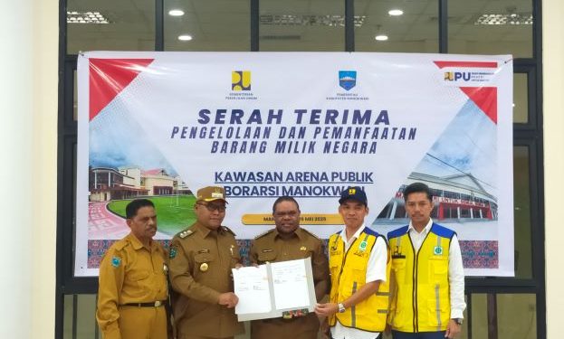 BPPW Papua Barat Serahkan Pengelolaan Kawasan Arena Publik Borarsi ke Pemkab Manokwari