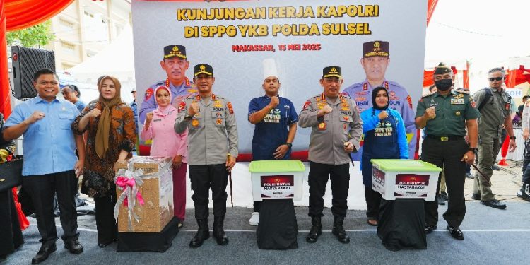Kapolri Tinjau SPPG Polda Sulsel, Pastikan Kesiapan Dukung Program MBG