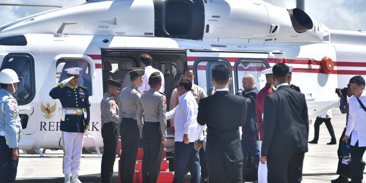 Helikopter AW 189 Polri Melaksanakan Pelayanan Penerbangan Kepresidenan untuk Presiden RI dan Presiden Perancis dengan Sukses