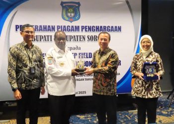 Aktif Bina dan Kembangkan Kompetensi Pekerja OAP, Pertamina EP Papua Terima Penghargaan dari Bupati Sorong