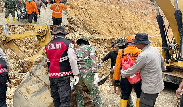 Pencarian Hari Kelima, Tim SAR Temukan Satu Korban Meninggal Tertimbun Longsor