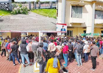 Kantor Bupati Manokwari Dipalang Seputar Seleksi CPNS Formasi 2021