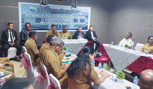 20 Pejabat Tinggi Pemkab Tambrauw PBD Ikut Evaluasi dan Uji Kompetensi