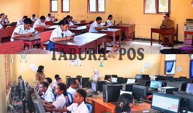 Hari Ini, 298 Siswa SMP Negeri 1 Manokwari Ikuti Ujian Berbasis Komputer