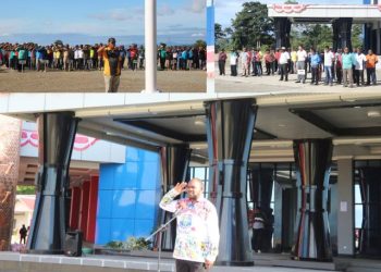 Apel Jumat, Bupati Bernard Serukan akan Lakukan Pergantian Pimpinan OPD dan Bendahara