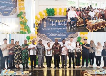 Halal Bihalal Menjadi Momentum Hangat Silahturahmi Bupati Bernard dengan Nakes RSUD dan Puskesmas