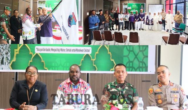 Bupati Bernard Lepas Tujuh Jamaah Calon Haji Menuju Embarkasi Makassar