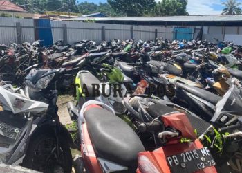 BB Kendaraan Menumpuk di Polresta Manokwari, Pemilik Diimbau Segera Datang Ambil