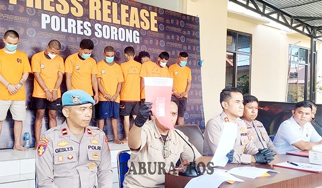 Satresnarkoba Polres Sorong Rilis 3 Kasus Shabu-shabu