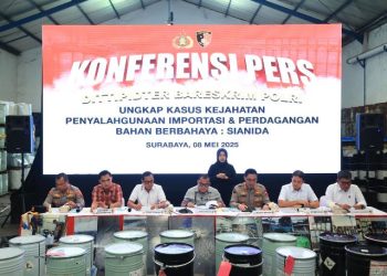 Bareskrim Polri Bongkar Perdagangan Ilegal Sianida di Surabaya dan Pasuruan, Omzet Capai Rp 59 Miliar