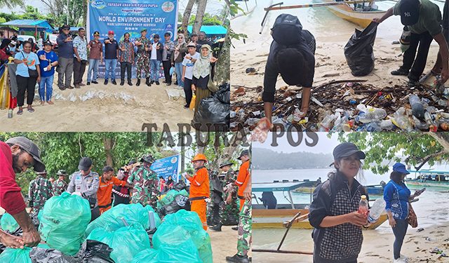 Sisir Pantai di Manokwari, Relawan Memungut 1,7 Ton Sampah Plastik