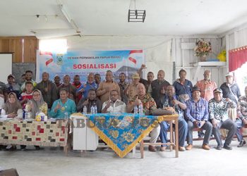 Masyarakat Miyambouw Antusias Ikut Sosialisasi Perda Tambang Rakyat