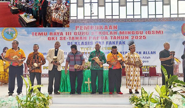 Buka Temu Raya GSM GKI Se-Tanah Papua, Mandacan: Papua Barat Komitmen Bangun Pendidikan Rohani