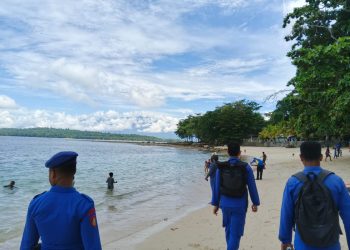 Libur Panjang, Direktorat Polairud Polda Papua Barat Tingkatkan Keamanan di Pantai Wisata