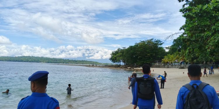 Libur Panjang, Direktorat Polairud Polda Papua Barat Tingkatkan Keamanan di Pantai Wisata