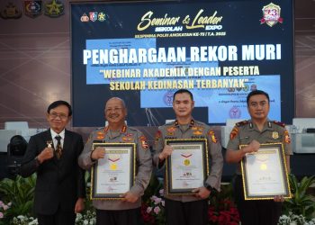 Seminar ‘Polisi dan Masyarakat’ Sespimma Lemdiklat Polri Angkatan 73 Raih Rekor MURI