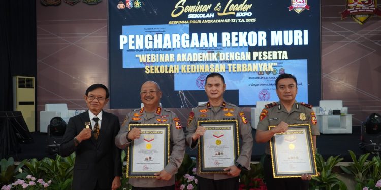 Seminar ‘Polisi dan Masyarakat’ Sespimma Lemdiklat Polri Angkatan 73 Raih Rekor MURI