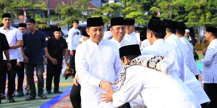 Gelar Salat Idul Adha, Jajaran Polri Tingkatkan Kepedulian Demi Persatuan