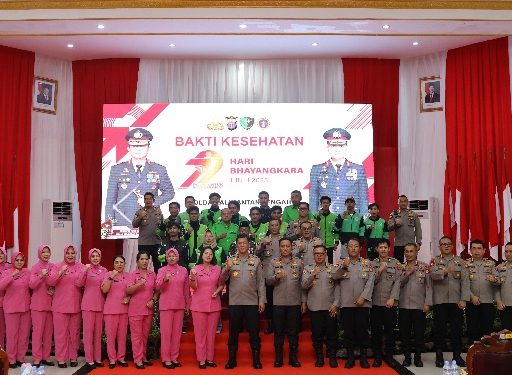 Sambut Hari Bhayangkara Ke-79, Polda Kalteng Gelar Puncak Bakti Kesehatan di Gedung Graha Bhayangkara