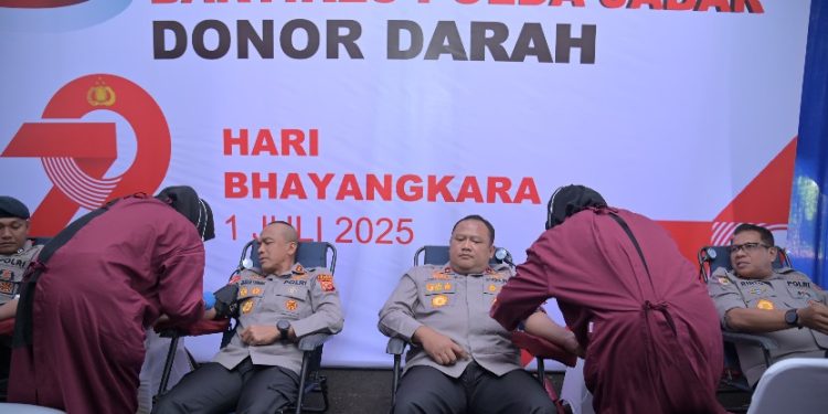 Semarak Hari Bhayangkara ke-79, Polda Jabar Gelar Donor Darah di Cikole Lembang
