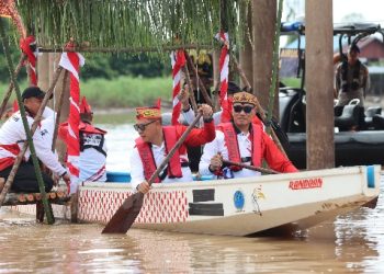 Lomba Besei Kambe di Polda Kalteng, Sarana Lestarikan Budaya Lokal Dimomentum Hari Bhayangkara ke-79