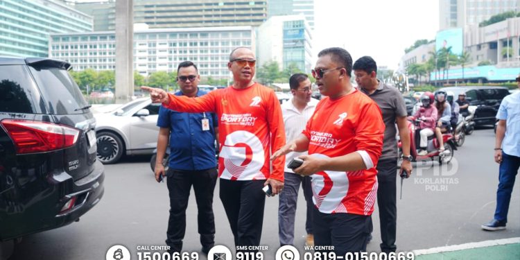 Kakorlantas Polri Tinjau Persiapan Car Free Day, Sambut Hari Bhayangkara ke-79